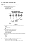 CFA 3 - Plants - Applied Science: Living THings Multiple Choice