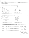 1. List the side lengths (segments) in order from shortest to longest