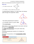 5.2 Bisectors of Triangles