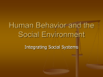 Human Behavior and the Social Environment