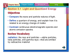 Section 5.1 Light and Quantized Energy