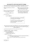 transitive and intransitive verbs