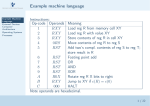 Example machine language