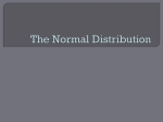 The Normal Distribution