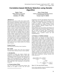 Correlation-based Attribute Selection using Genetic Algorithm