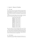 1 Lesson 6: Measure of Variation