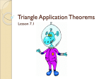 7.1- Triangle Application Theorems