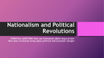 Nationalism and Political Revolutions