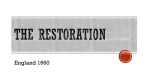 Restoration PPT - Westerville City Schools