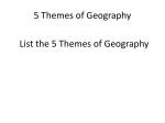 5 Themes of Geography