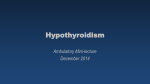 Hypothyroidism