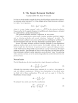 The Simple Harmonic Oscillator