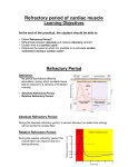 Exercise : Refractory period of cardiac muscle