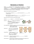 Mechanisms of Evolution