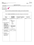 8-5 Angle Bisector Theorem