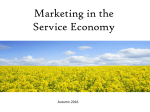 Marketing in the Service Economy