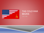 The Cold War Begins