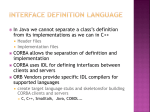 Interface Definition Language