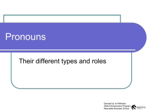 Pronouns