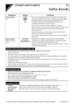 Sulfur dioxide - CLEAPSS Science Home