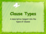 Clause Types