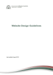 Website Design Guidelines - Department of Finance (WA)