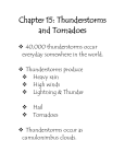 Chapter 11: Thunderstorms and Tornadoes