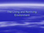 The Living and Nonliving Environment