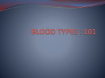 BLOOD TYPES : 101