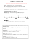 Rocks and Minerals Study Guide