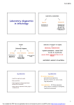 Laboratory diagnostics in infectology