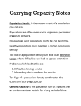 Carrying Capacity