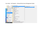 Go to Start – All Programs – Microsoft SQL Server Management Studio