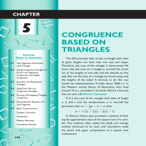 Chapter 5 Congruence Based on Triangles