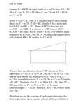 Feb 18 Notes: Lemma: If `ABCD has right angles at A and B, then