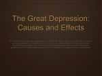 The Great Depression: Causes and Effects