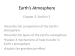 Earth`s Atmosphere - Pelham City Schools