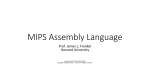 MIPS Assembly Language