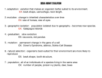 1. adaptation: variation that makes an organism better suited to its