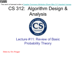 CS 312: Algorithm Analysis