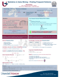 Statistics in Data Mining : Finding Frequent Patterns