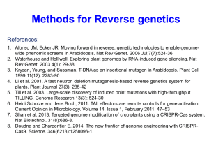 When to use reverse genetics?