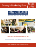 Strategic Marketing Plan - Middlesex Community College