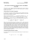 Advanced Uncertainty Propagation and Error Analysis