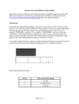 Measurements and Significant Figures/Digits