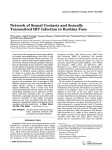 Network of sexual contacts and sexually transmitted HIV infection in