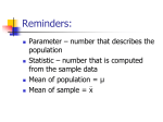 Chapter 4 Probability and Sampling Distributions