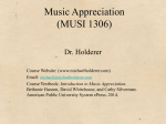 Music Appreciation (MUSI 1306)