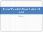 Applications of the Normal Distribution