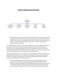 Role of financial institutions